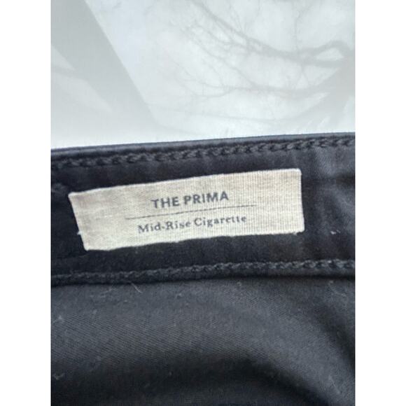 Adriano Goldschmied Womens Jeans Black The Prima Mid Rise Cigarette 27R - Picture 5 of 8